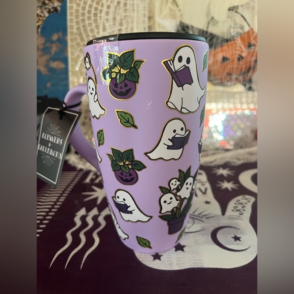 👻NWT👻Purple spooky ghost readers tumblr with Lid! - Picture 4 of 5